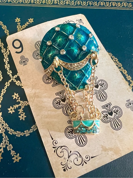 Aratta Silent Journey Jewelry - New! Aratta Ready To Fly Pin Rhinestone Beautiful Faux Turquoise Brooch Pin